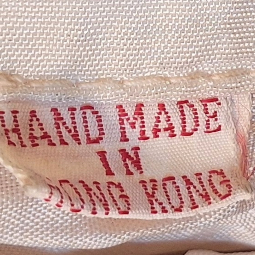 Rare Vintage Hong Kong Cream Beaded Handbag Purse - Picture 5 of 5